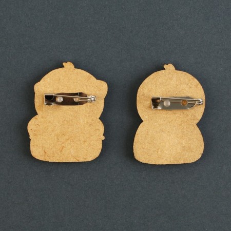 Wooden icons "grunted", 2 pcs.-3