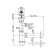 Siphon for the washbasin Alcadrain A41P, D = 40 mm, with a tap to the washing machine