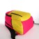 School backpack, 2 lightning departments, 3 pockets, pink/yellow color