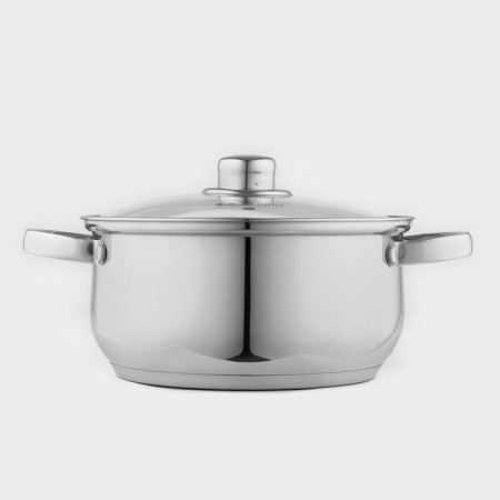 Gretta pan, 4.2 l, d = 22 cm, capsule, glass cover, induction-1