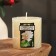 Candle-cylinder aromatic twisted "Jasminovid Madren", 7.5x7.5 cm