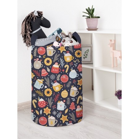 Basket for toys "treats on Christmas, size 40x60 cm