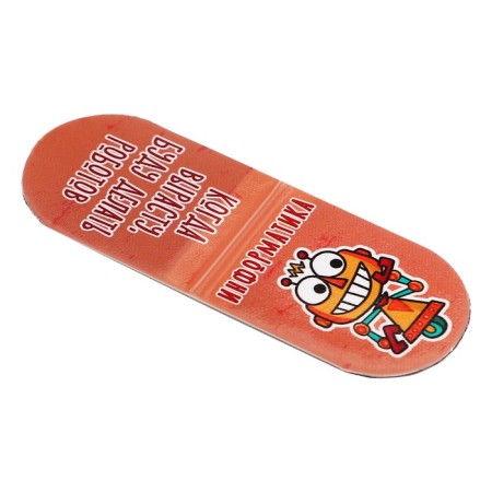 Magnetic bookmark 6 pcs "Robots", (25x35mm is folded), on the substrate-2
