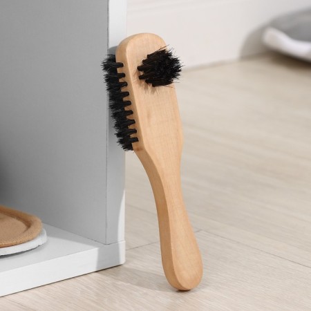 Brush for clothes and shoes is three -sided, 17 × 5.5 × 4.5 cm-3