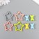 Busina for creativity Plastic "Bear and Star. Designer" MIX 4.4x4.4x0.7 cm