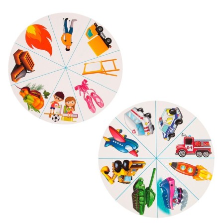Developing game with Procedes "Professions and Transport", according to the Montessori methodology-1