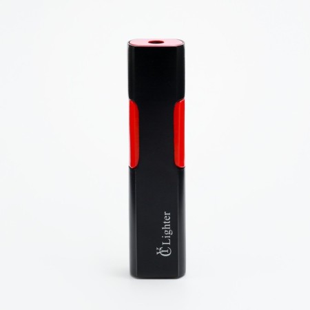 Gas lighter, piezo, with a regulator, 9 x 2.2 cm, black and red-1