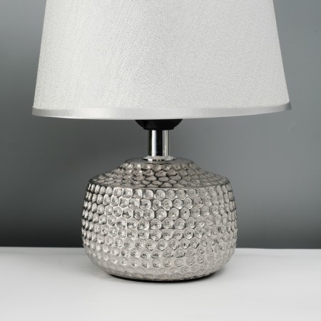 Traffic lamp with a lampshade Risalux “Rain Drops”, 1 × 40 W, E27, Silver, 17.5 × 17.5 × 23.5 cm-4