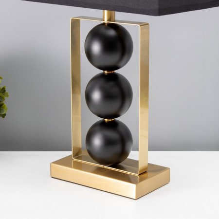 Traffic lamp with lampshade Risalux Oliver, E27, 40 W, Black Latun, Figure base, 33 × 22 × 53 cm-5