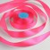 Satin ribbon, 25 mm × 33 ± 2 m, bright pink color No. 014