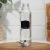 A bottle with a metal dispenser for oil and sauces "Cretaceous Design", glass, 330 ml, with small for marking