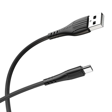 Cable Borofone BX37, Type -C - USB, 3 A, 1 m, PVC braid, black-2