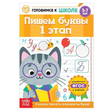 The training book “We write letters. Stage 1 ”, 20 p.