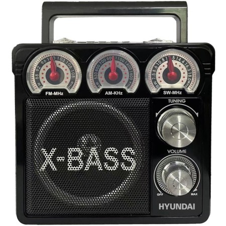 Radio receiver Hyundai H-SRS104 Black USB SD/Microsd