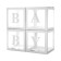 A set of boxes for Baby balloons, white, 30x30x30 cm, 4 pcs.