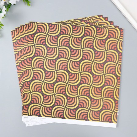 Scrapbooking paper "Summer wave" density 180 g 30.5x32 cm-1