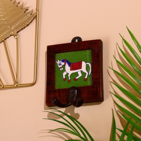 Horse hook 10.5*1.5*11.5cm, wood, mix-1
