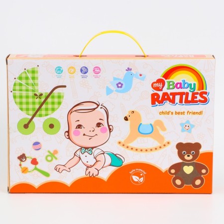 Set of rattles "Happy Baby 2", 6 pcs, Gift box-9