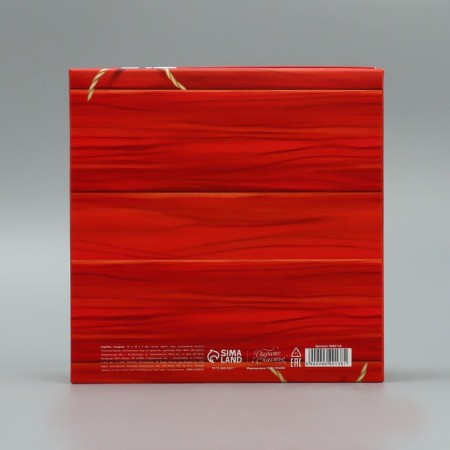 Box the team "New Year's package", 17 x 17 x 7 cm, New Year-5