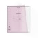 Notebook of 18 sheets in the Erichkrause line "Coverprio Pastel Classics, Plastic Cover, OFSET BOLK 100% whiteness, Pink