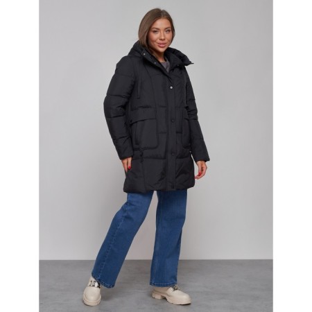 Winter jacket, size 48, black color-2