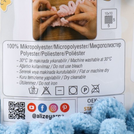 Yarn "Puffy" 100 % micropoliester 9m/100g (280)-3