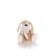 Soft toy Gulliver dog with a bow, beige color, 30 cm