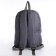 School textile school backpack with a white tape, 38x29x1 cm, gray color, lightning department