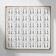 Pusets in a box of 108 pairs "Assorted" beads No. 3, 4, 5, silver color