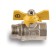 Ball the gas gas Aqualink, PN 16, the inner/outer thread 1/2 ", butterfly, nickelir.