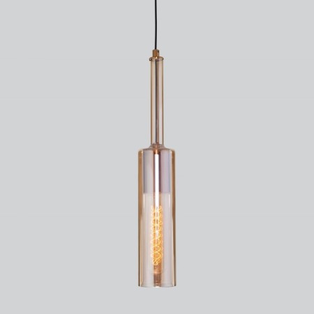 Suspended lamp with glass plafon Graf, 60W, E27, 7x7 cm