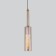 Suspended lamp with glass plafon Graf, 60W, E27, 7x7 cm