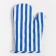 Kitchen set of shares. Color blue take 17x17 cm, mittens 26x16 cm, apron 60x80 cm, 100% p/e