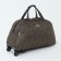 Road bag on wheels, outer pocket, brown color