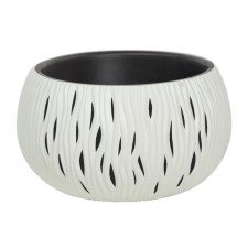 Кашпо SANDY BOWL, 2 предмета: внутренняя и наружная ёмкости, 9 л, цвет белый