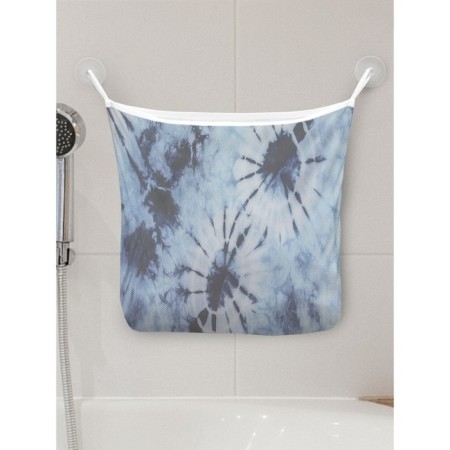 Organizer in a bathtub on suction cups "Abstract smoke", for storing toys and trifles, size 33x39 cm
