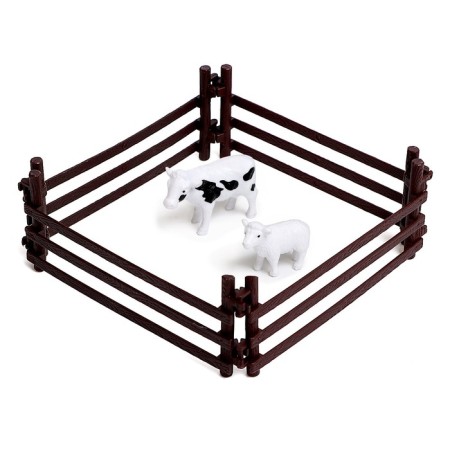Game set "Farm", tractor, shed and animals-9