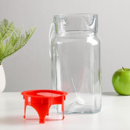 Set of drinking glass "Luna", jug 1.7 liters, glasses 255 ml, 6 pcs-1
