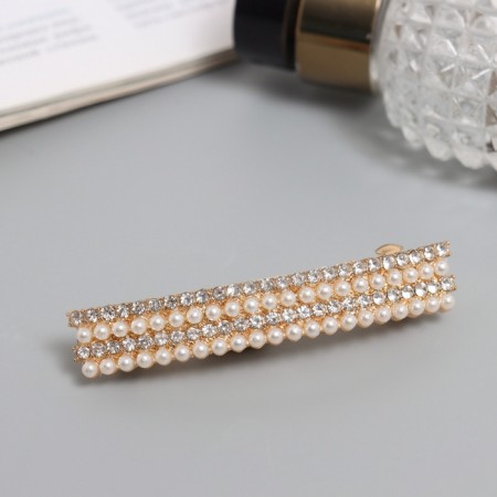 Clot-automatic "Diana" straight, 7 cm, gold