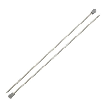 Right aluminum knitting needles with 35 cm/4.0 mm coating-1