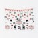 Nail stickers 6.5*5.5cm New Year SQ041 red/black/white substrate QF
