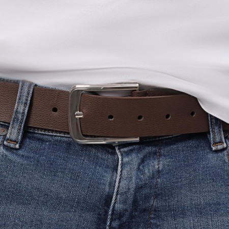 Belt buckle 6 × 5 cm, 40 mm, silver color-2