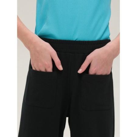 Pants for girls, height 116 cm, black color-1