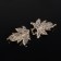 Decorative fastener "Leaf", 5.1 × 2.3 cm, gold color