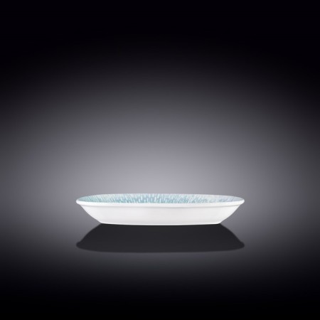 Wilmax England Coral Blue Super Ellipse dish, size 20x11 cm-1