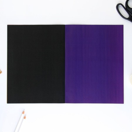 Tsvetop-colored paper A4 “September 1: Squirrel” 16 sheets 8 colors coated, density 70-75 g/m², cover 80 g/m²-1