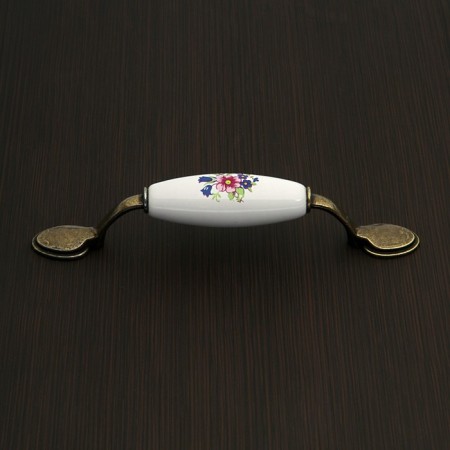 The handle of the tundra bracket Ceramics 013 Light, 96 mm, ceramic, bronze color-2