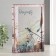 Safe-book wood, leatherette, Dragonfly and Flowers mirror 24x16x5 cm
