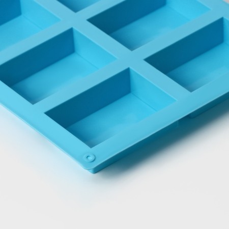 Baking shape of the share “Figures. Directly”, silicone, 22 × 20.5 × 2.5 cm, 6 cells (5.5 × 8 cm), Mix color-4