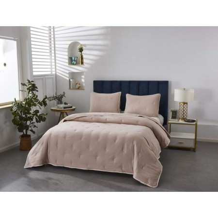 A set with a covering “Erica”, size 160x220 cm, 50x70 cm, color ash rose-1